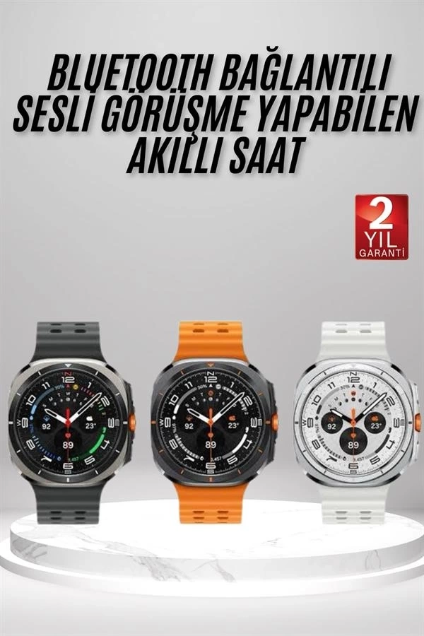 BUĞZ Akıllı Saat Amoled Ekran Bluetooth Bağlantılı Sağlık Takibi GPS Uyumlu