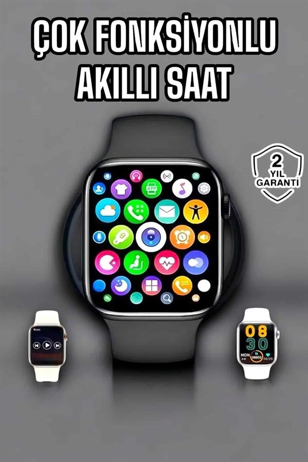 BUĞZ Akıllı Saat Amoled Ekran GPS ve Uyku Takibi Bluetooth Bağlantılı