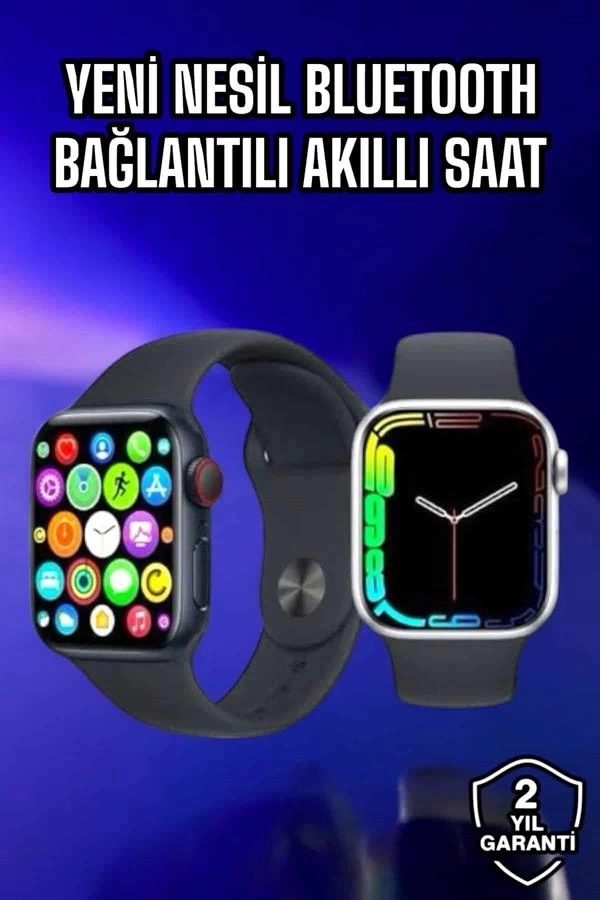 BUĞZ Akıllı Saat Amoled Ekran Yeni Nesil Bluetooth Bağlantılı