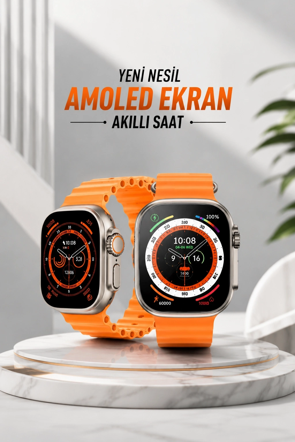 BUĞZ Akıllı Saat Android ve İOS Uyumlu 49 MM NFC Özelliği GPS Takibi