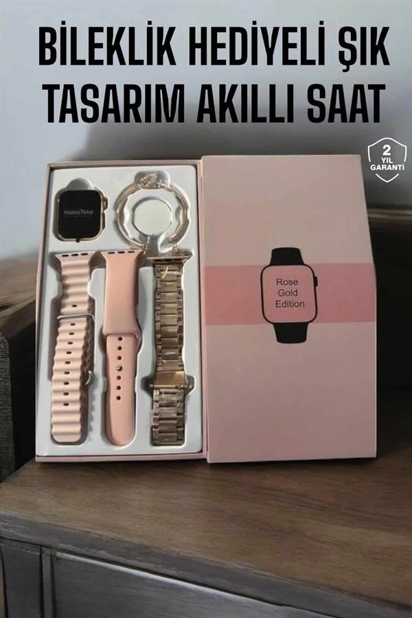 BUĞZ Akıllı Saat Bileklik Hediyeli Uzun Pil Ömrü GPS Takibi
