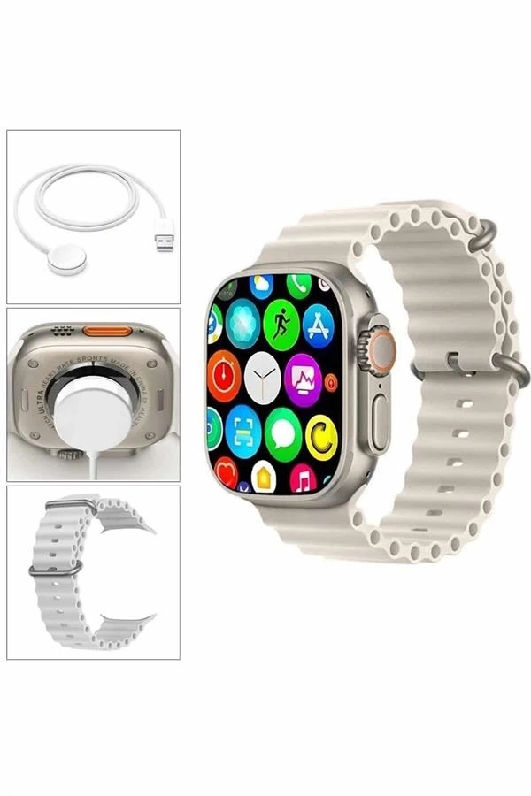 BUĞZ Akıllı Saat Bleutooth Bağlantılı Akıllı Saat Amoled Ekran 49 MM