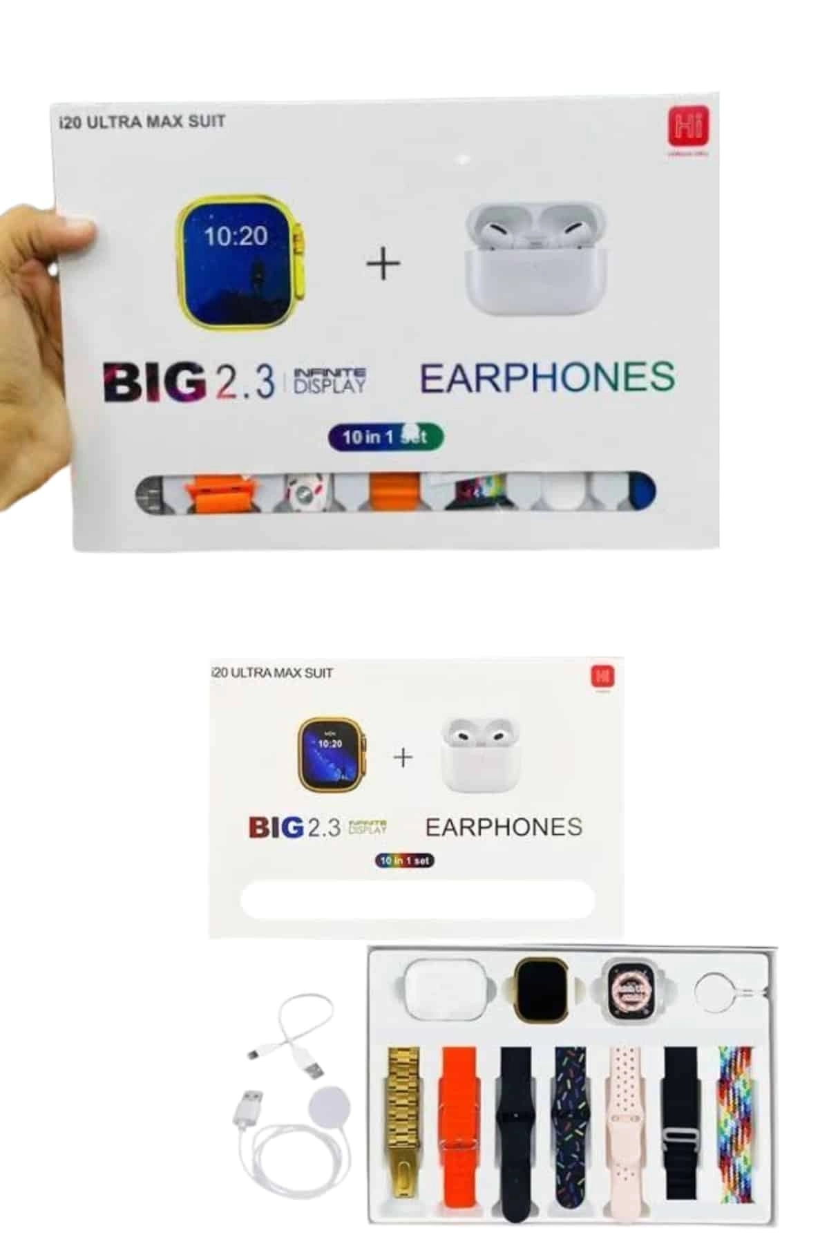 BUĞZ Akıllı Saat Bluetooth Kulaklık Hediyeli Bildirim Görme Sesli Görüşme Çoklu Kordon