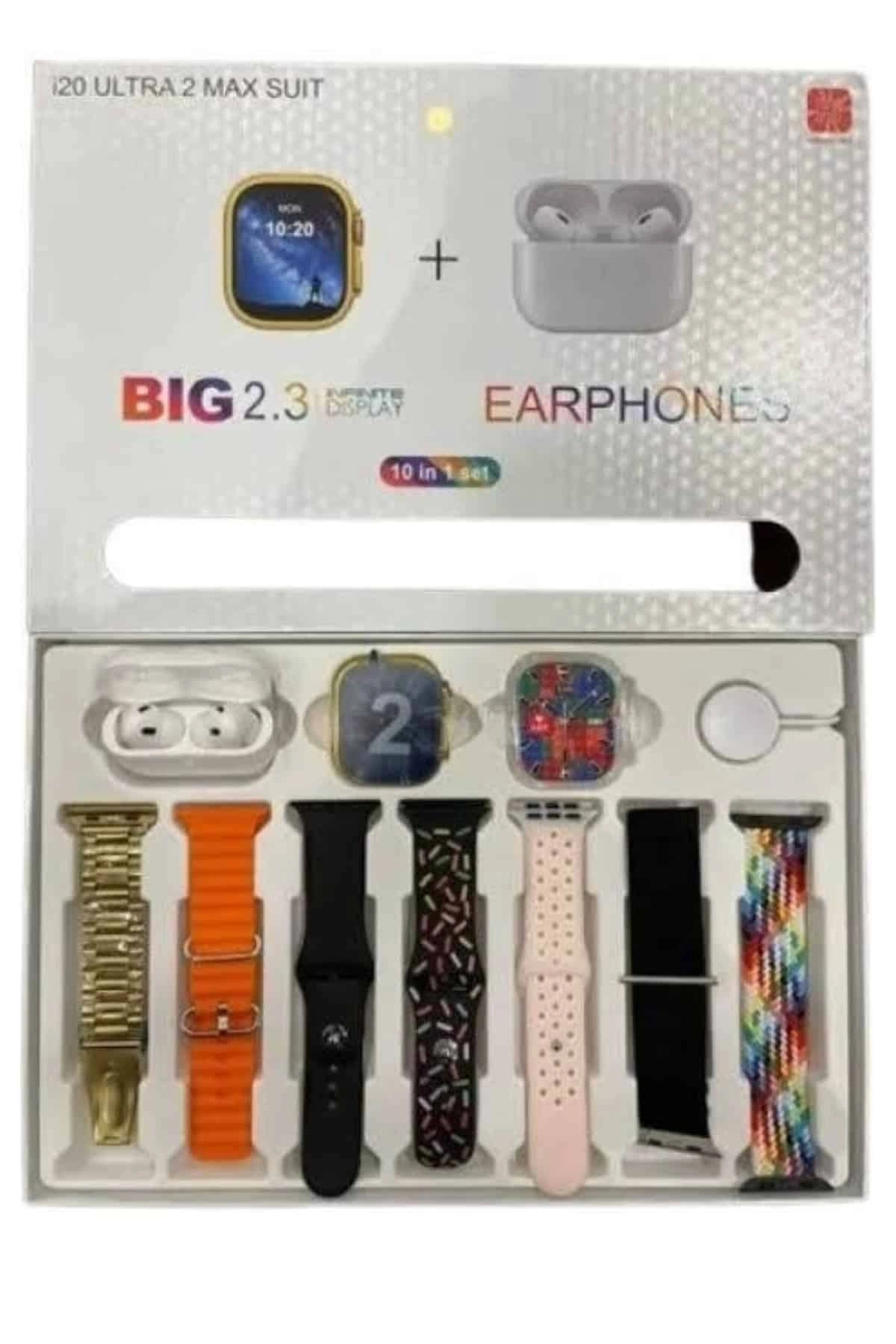 BUĞZ Akıllı Saat Bluetooth Kulaklık Hediyeli Bildirim Görme Sesli Görüşme Çoklu Kordon