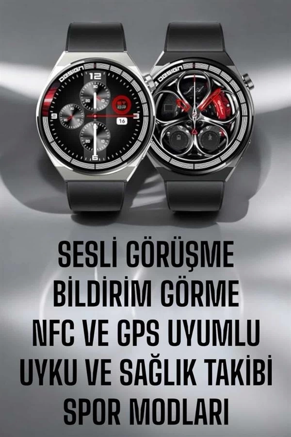 BUĞZ Akıllı Saat GPS VE NFC Özelliği Sesli Görüşme Dokunmstik Ekran