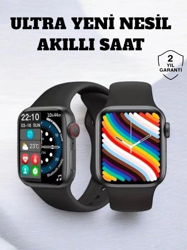 BUĞZ Akıllı Saat iOS ve Android ile Uyumlu Şık ve Çok Fonksiyonlu