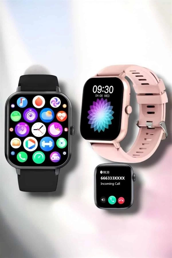 BUĞZ Akıllı Saat iOS ve Android ile Uyumlu Şık ve Çok Fonksiyonlu