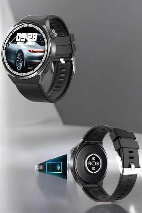 BUĞZ Akıllı Saat Nabız Sensörlü Bildirim Görebilen Spor Modları GPS Takibi