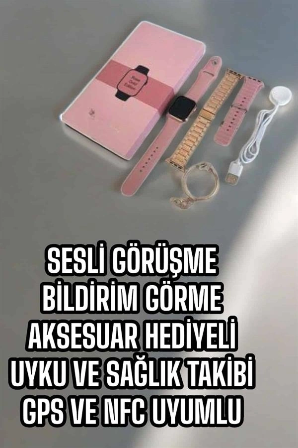 BUĞZ Akıllı Saat Sesli Görüşme Bildirim Görme Uyku ve Sağlık Takibi