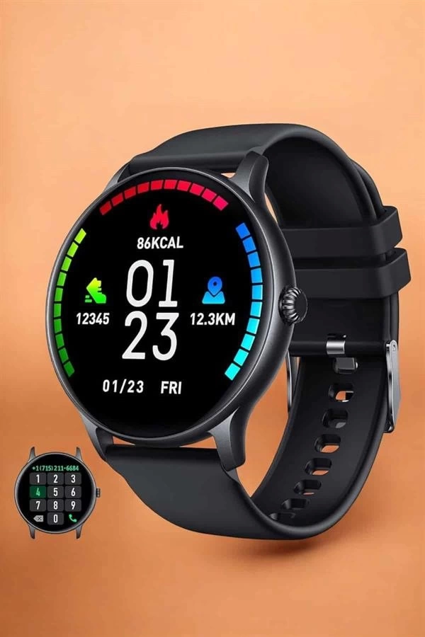BUĞZ Akıllı Saat Sesli Görüşme Bluetooth Bağlantılı 3 Kordonlu