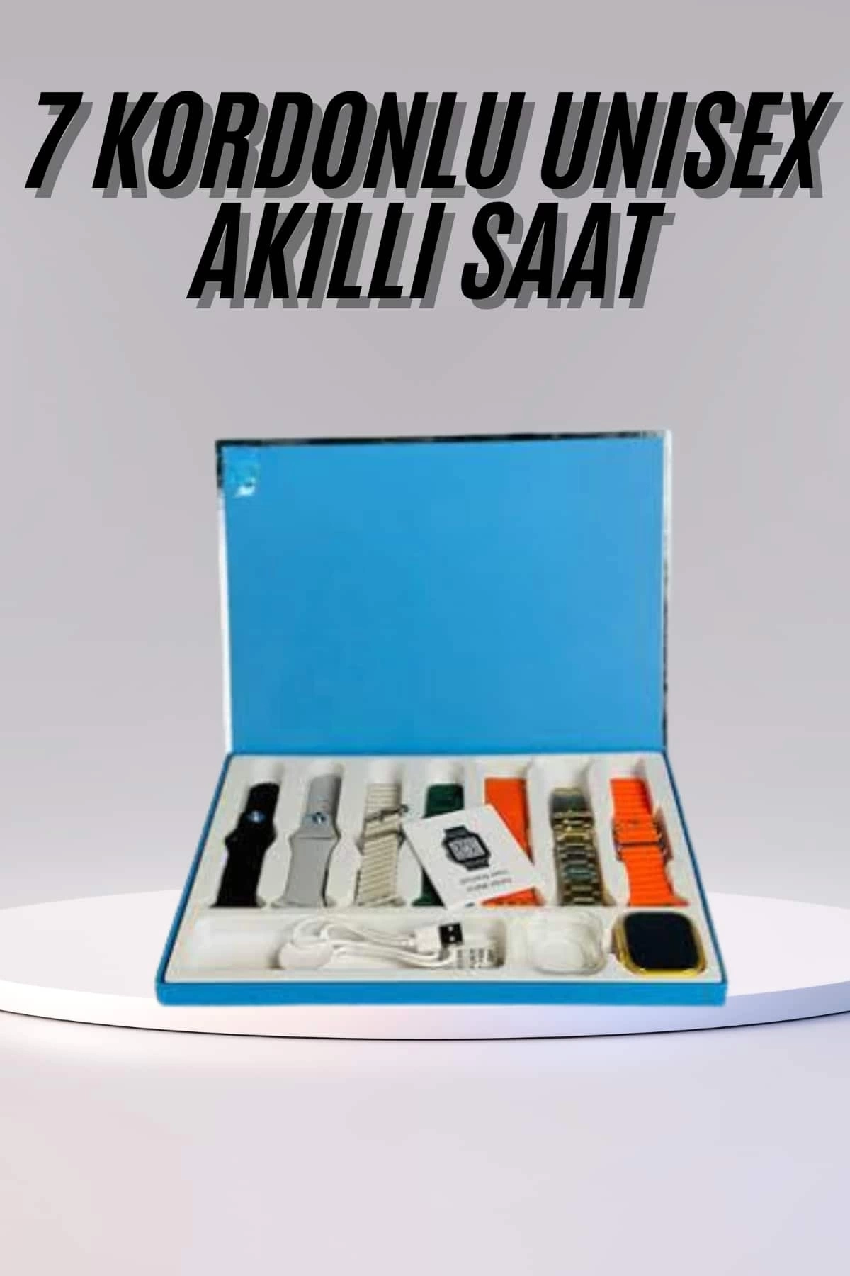 BUĞZ Akıllı Saat Unisex Akıllı Saat Çoklu Kordon Seçeneği Çelik Kordon Plastik Kordon
