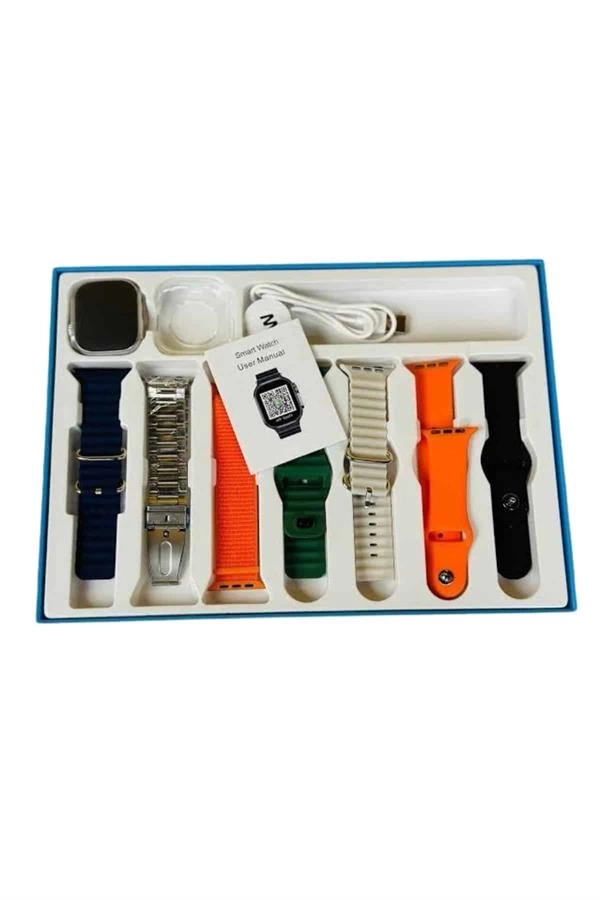 BUĞZ Akıllı Saat Unisex Akıllı Saat Çoklu Kordon Seçeneği Çelik Kordon Plastik Kordon