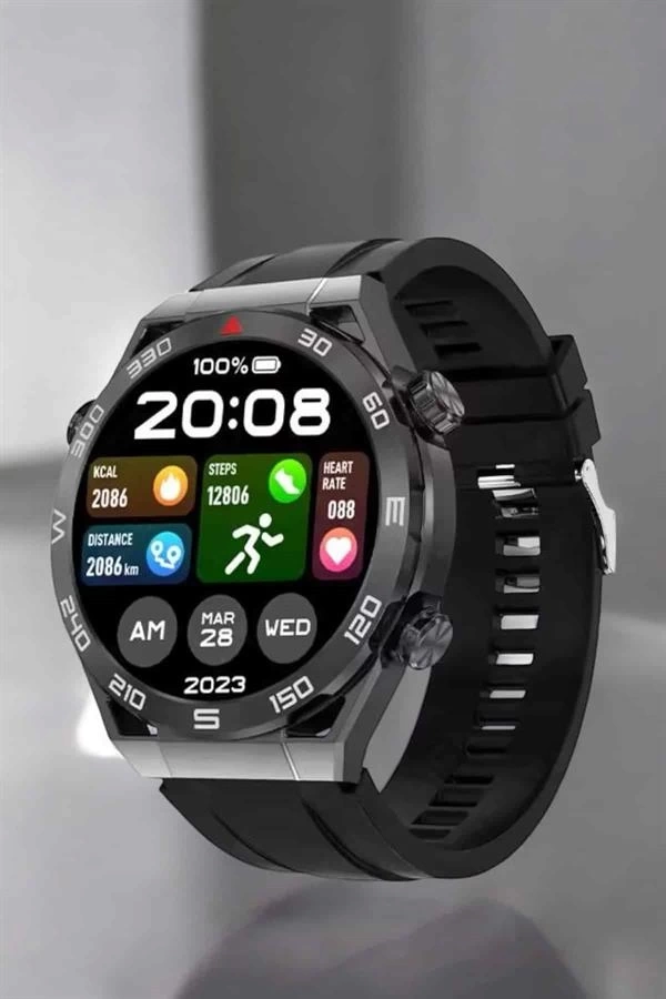 BUĞZ Akıllı Saat Yeni Nesil 2024 Model Metal Kordonlu Bluetooth Bağlantılı