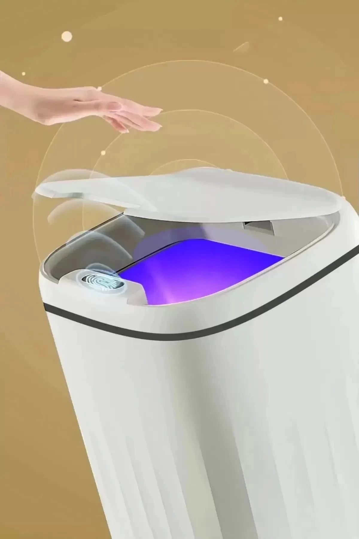 BUĞZ Akıllı Teknolojik Sensörlü Çöp Kovası Işık Antibakteriyel Koku Geçirmez Mutfak Banyo Wc Ofis 20l Uv BUĞZ Akıllı Teknolojik Sensörlü Çöp Kovası Işık Antibakteriyel Koku Geçirmez Mutfak Banyo Wc Ofis 20l Uv