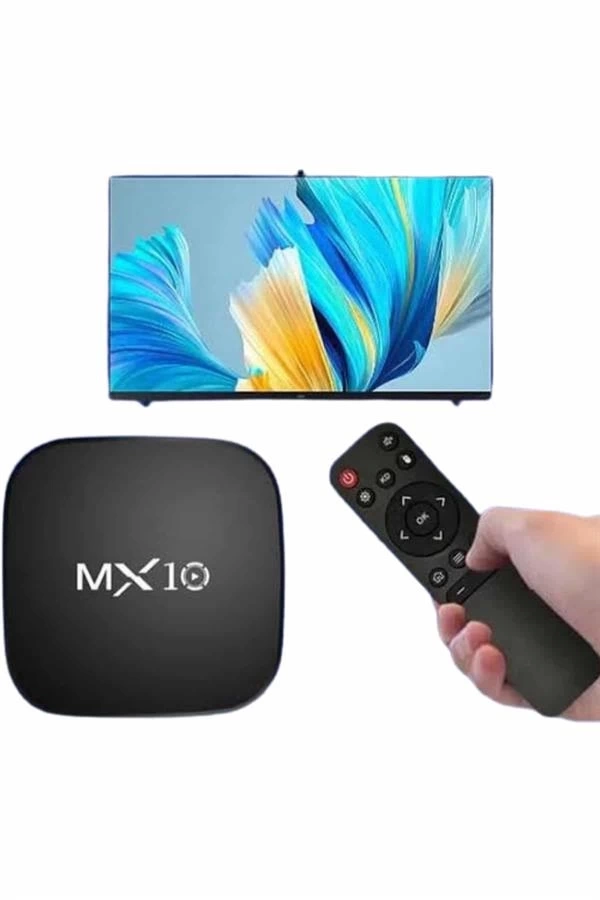 BUĞZ Akıllı TV kutusu Mx Box Android 7.1 TV kutusu 2.4G Wifi