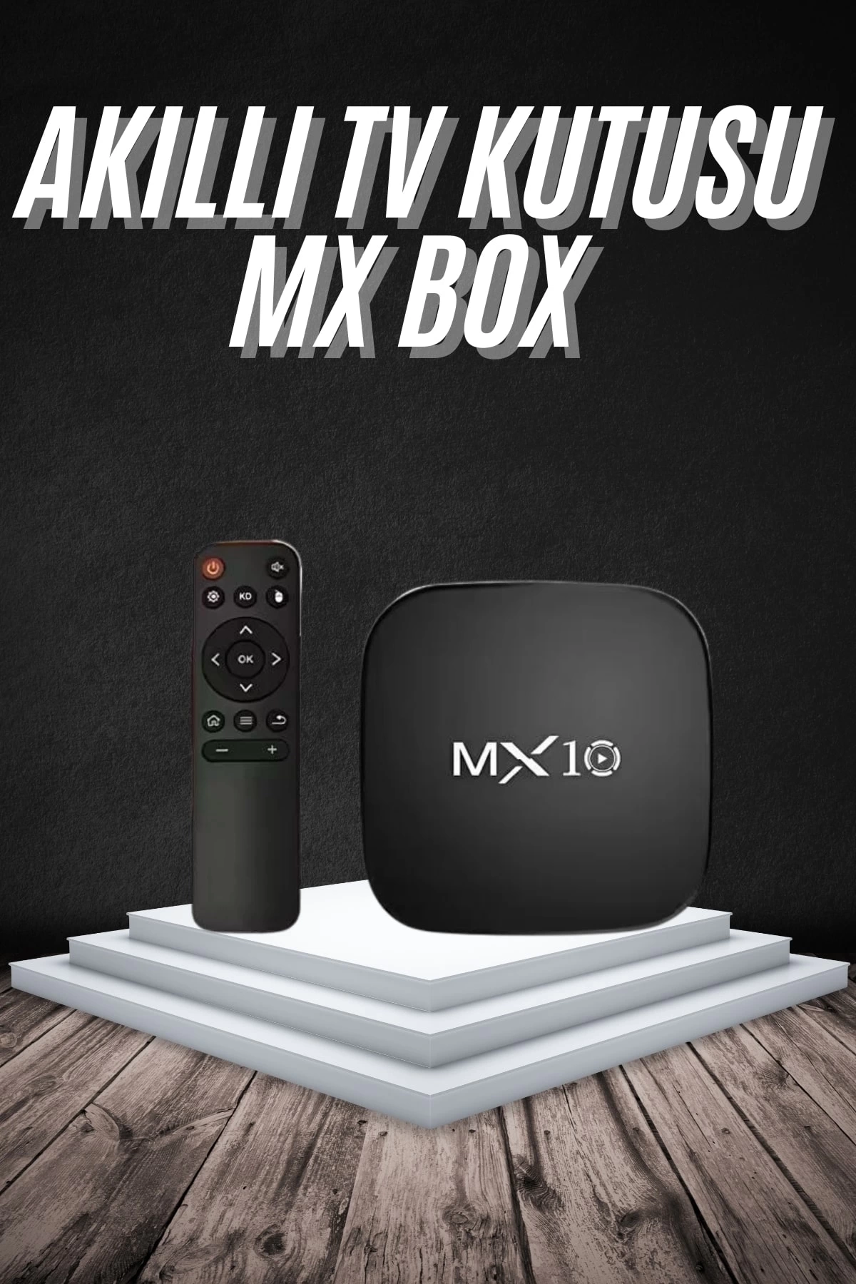 BUĞZ Akıllı TV kutusu Mx Box Android 7.1 TV kutusu 2.4G Wifi
