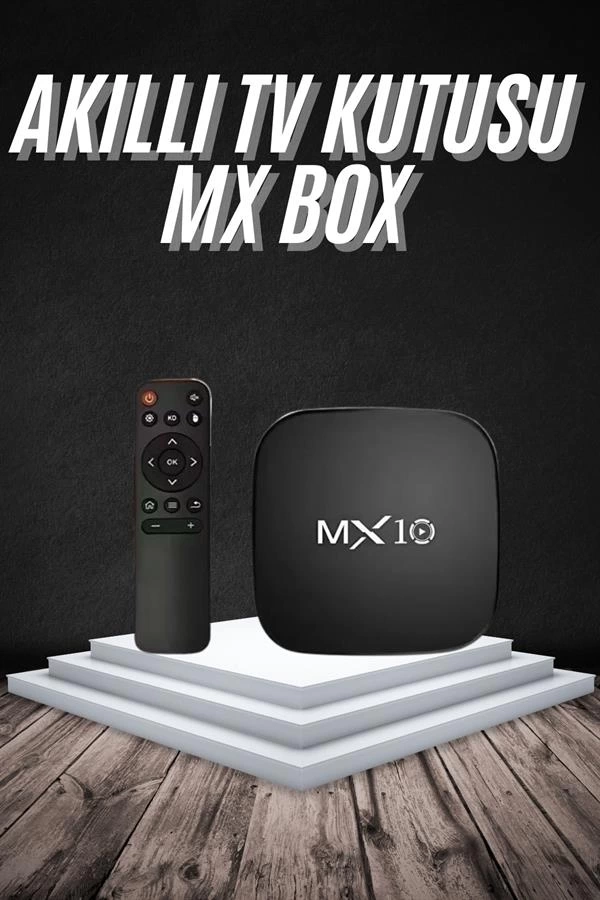 BUĞZ Akıllı TV kutusu Mx Box Android 7.1 TV kutusu 2.4G Wifi