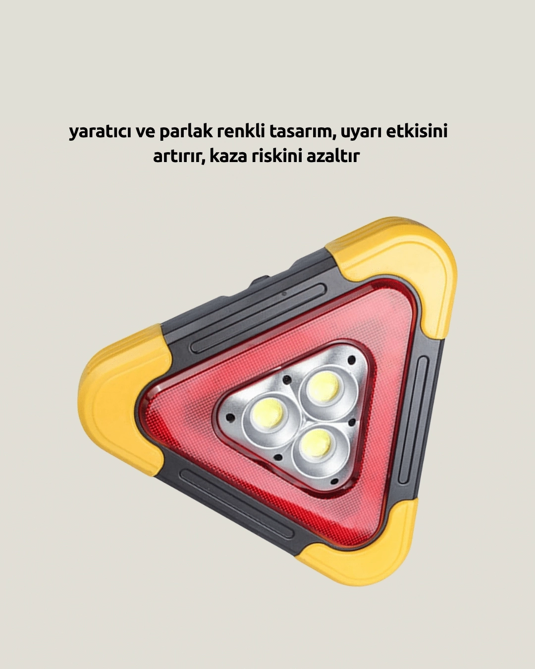 BUĞZ Alüminyum Gövdeli LED Üçgen Reflektörlü Acil Işık