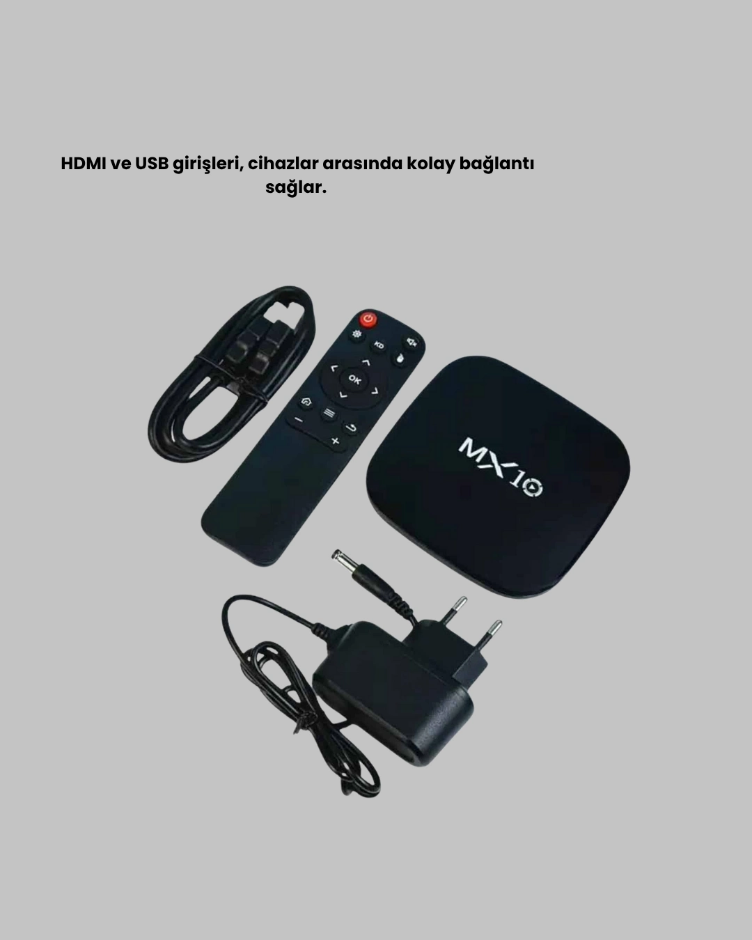 BUĞZ Android 4K TV Box – Wi-Fi, Bluetooth, Dolby Ses, 60 FPS Ultra HD