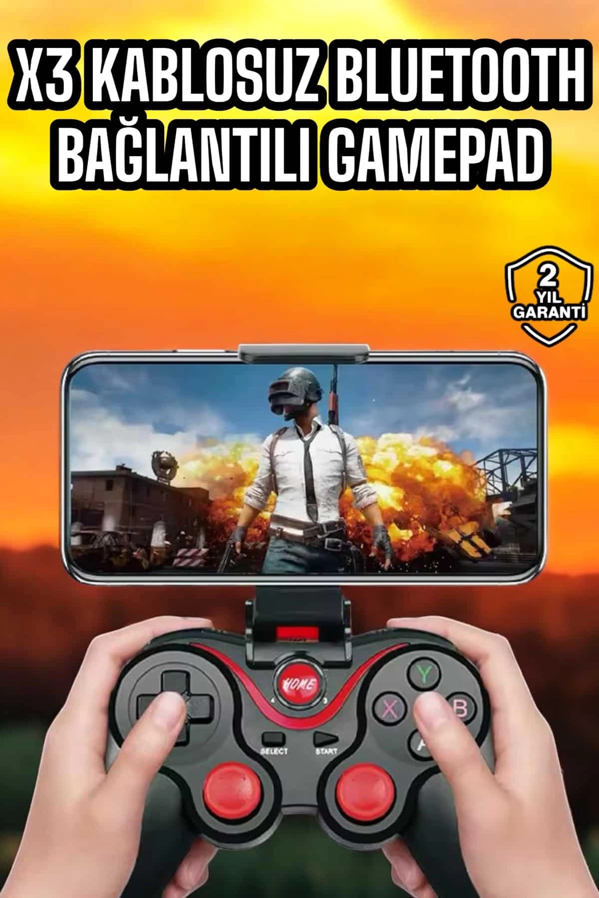 BUĞZ Android Uyumlu Gamepad X3 Game Stick Oyun Kolu Bluetooth Bağlantılı