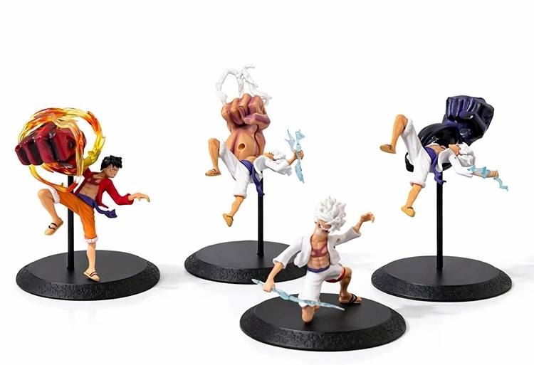 BUĞZ Anime One Piece Luffy Figürü 4'lü Set Alk5275 BUĞZ Anime One Piece Luffy Figürü 4'lü Set Alk5275