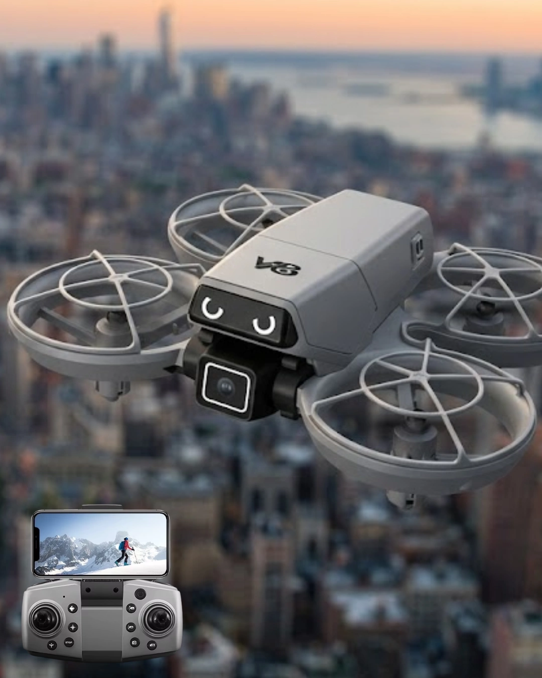 BUĞZ APP Kontrollü Kameralı Mini Drone Headless Mod Özellikli