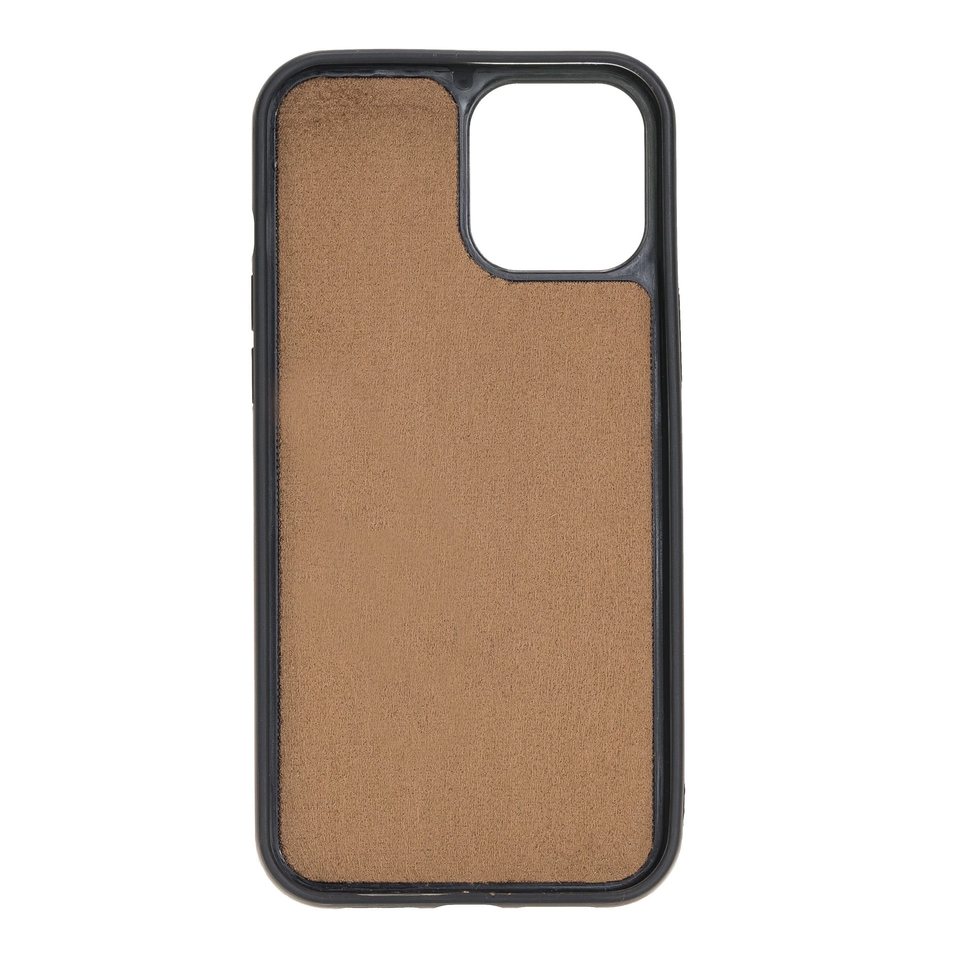 BUĞZ Apple iPhone 12 Pro Max Uyumlu Deri Arka Kapak RST2EF Taba
