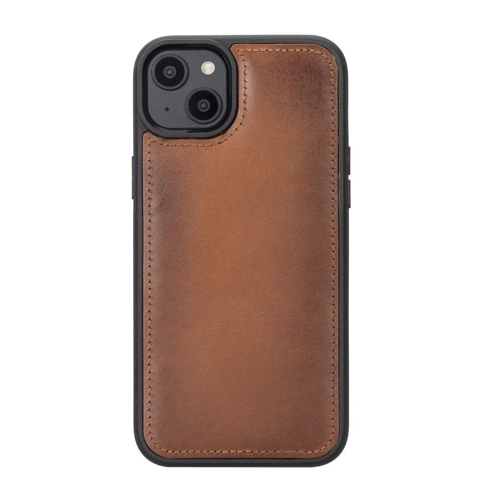 BUĞZ Apple iPhone 14 Plus Uyumlu Deri Cüzdanlı Kılıf MWWN RST2EF Taba
