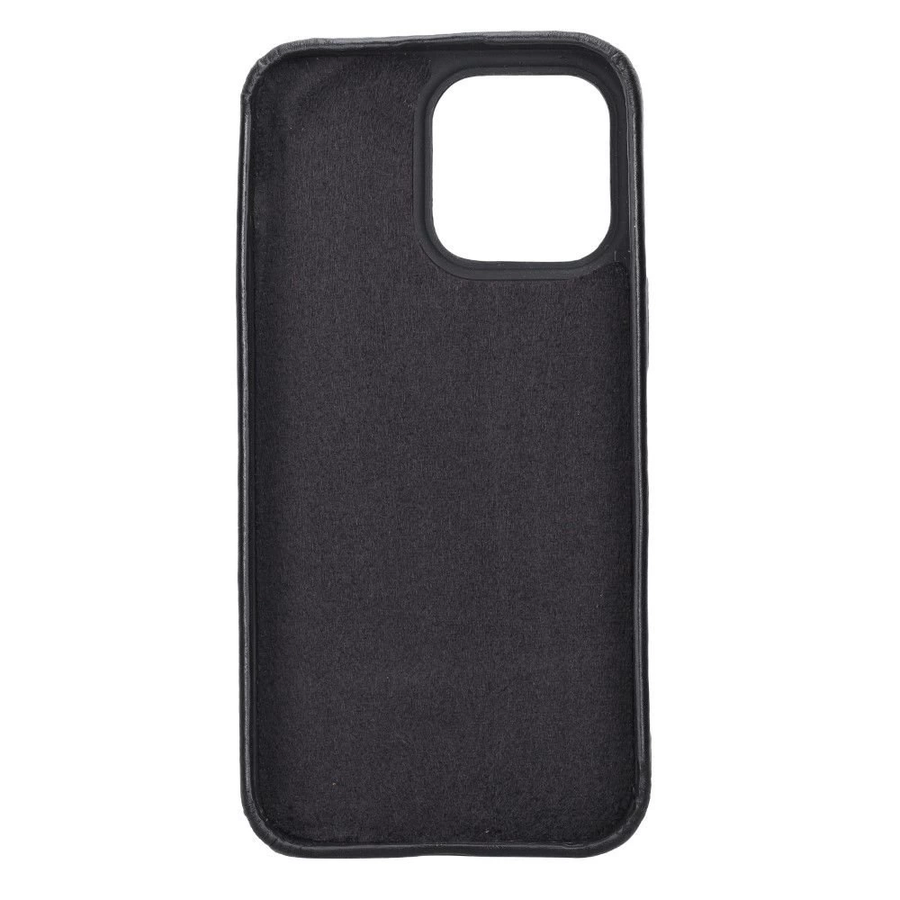 BUĞZ Apple iPhone 14 Pro Max Uyumlu Deri Arka Kapak ROCK RST1