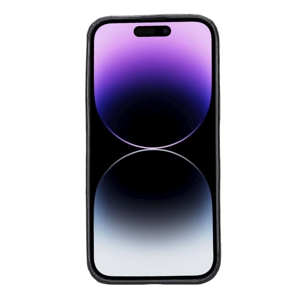 BUĞZ Apple iPhone 14 Pro Max Uyumlu Deri Arka Kapak ROCK RST1