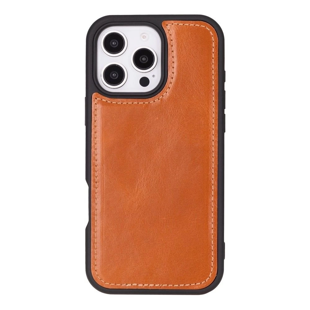 BUĞZ Apple iPhone 16 Pro uyumlu, Hakiki Deri, El Yapımı, Cüzdanlı Kılıf, Leopar