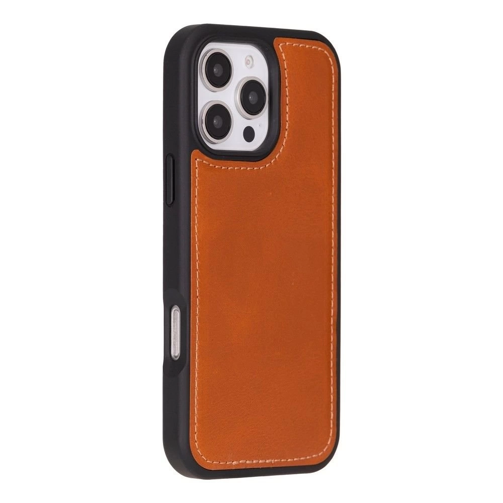 BUĞZ Apple iPhone 16 Pro uyumlu, Hakiki Deri, El Yapımı, Cüzdanlı Kılıf, Leopar