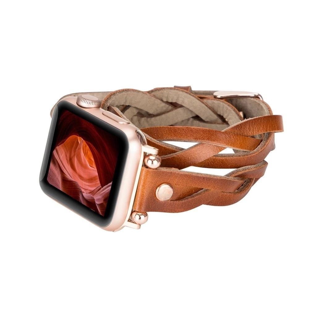 BUĞZ Apple Watch Uyumlu Deri Kordon 38-40-41mm DT RT RST2EF