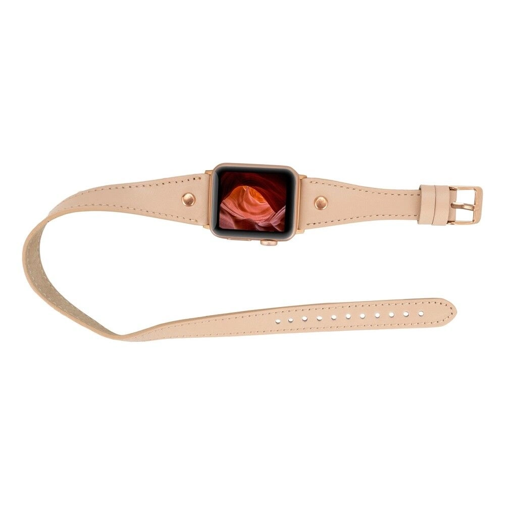 BUĞZ Apple Watch Uyumlu Deri Kordon 42-44-45mm Slim DT RT NU1