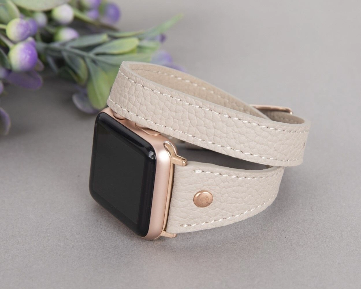 BUĞZ Apple Watch Uyumlu Deri Kordon 42-44-45mm Slim DTRT ERC3