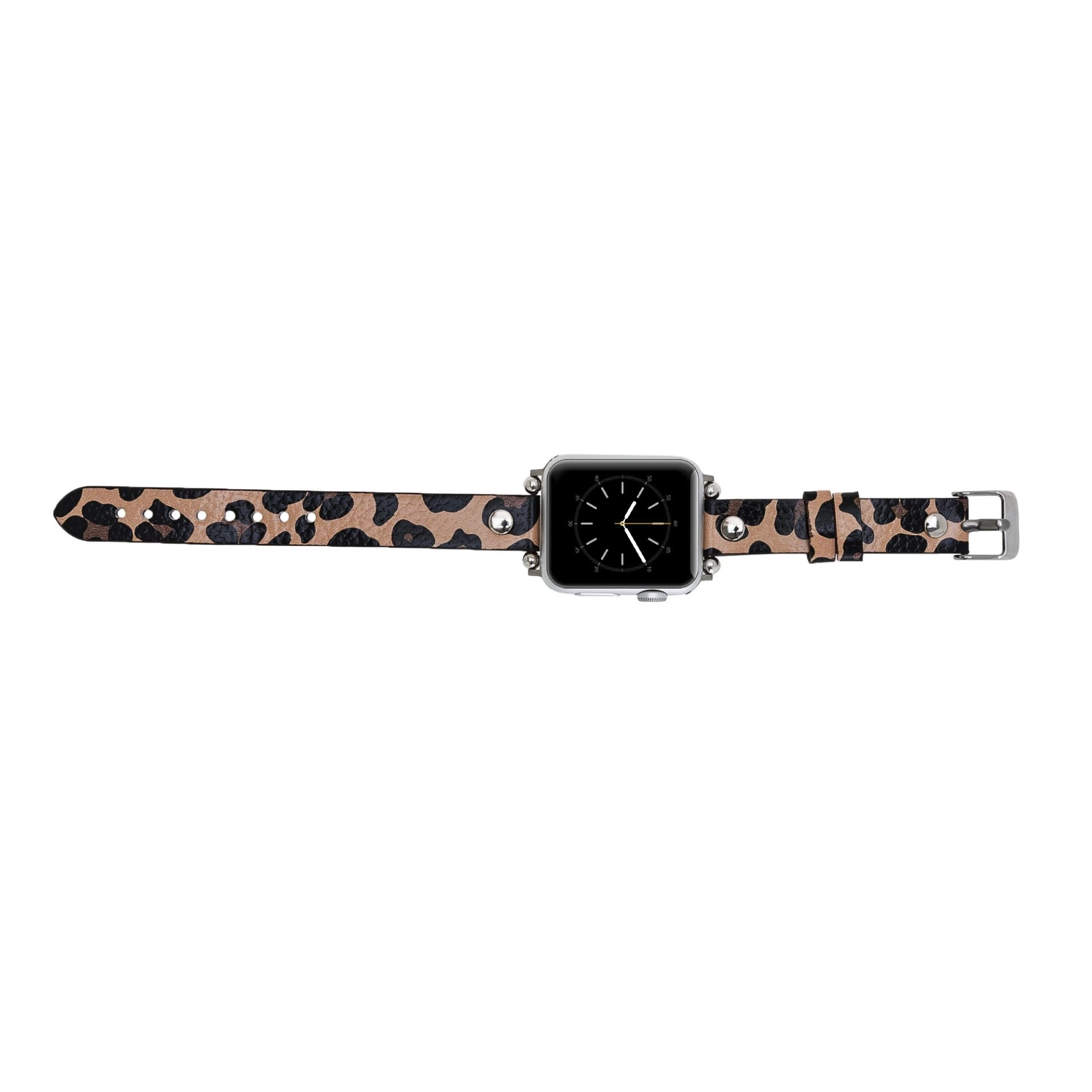 BUĞZ Apple Watch Uyumlu Deri Kordon 42-44-45mm ST Leopar NE