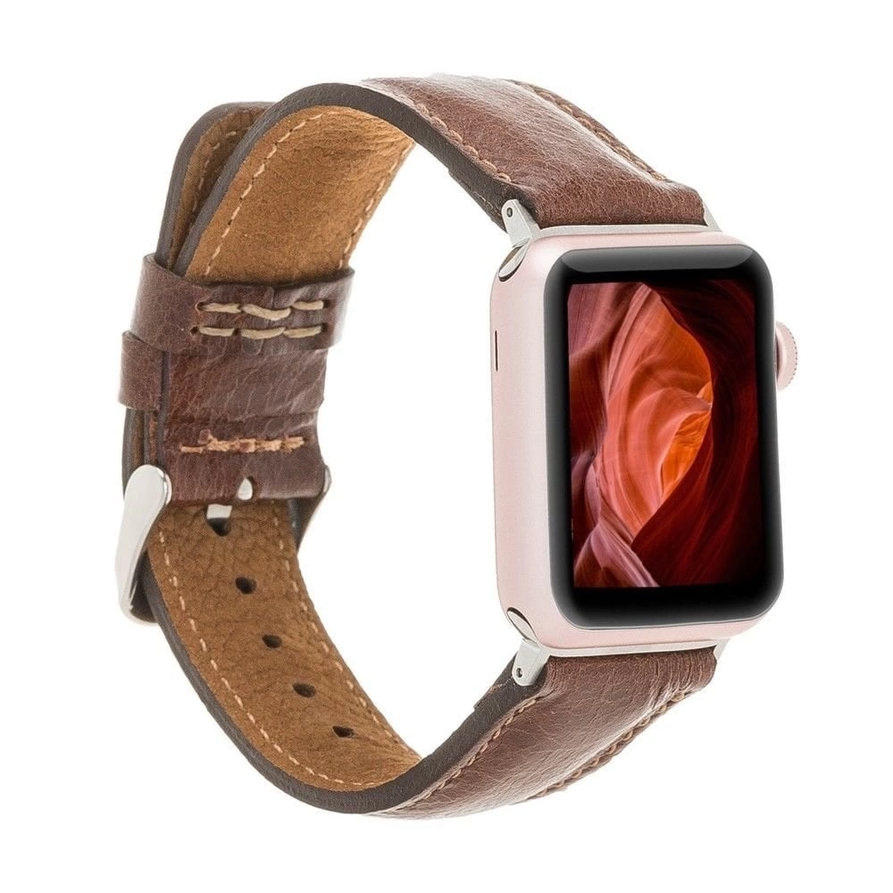 BUĞZ Apple Watch Uyumlu Deri Kordon 42-44-45mm VS5
