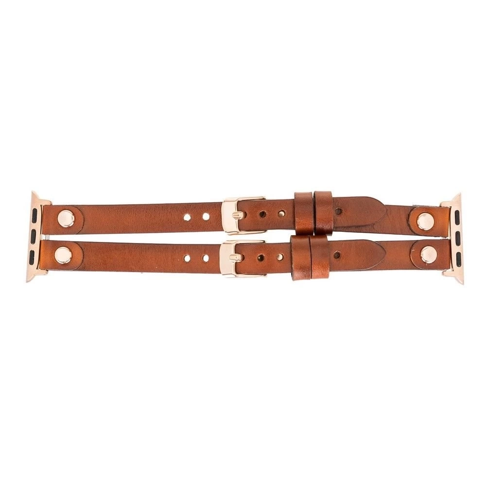 BUĞZ Apple Watch Uyumlu Deri Kordon Ely Double Tour RST2EF