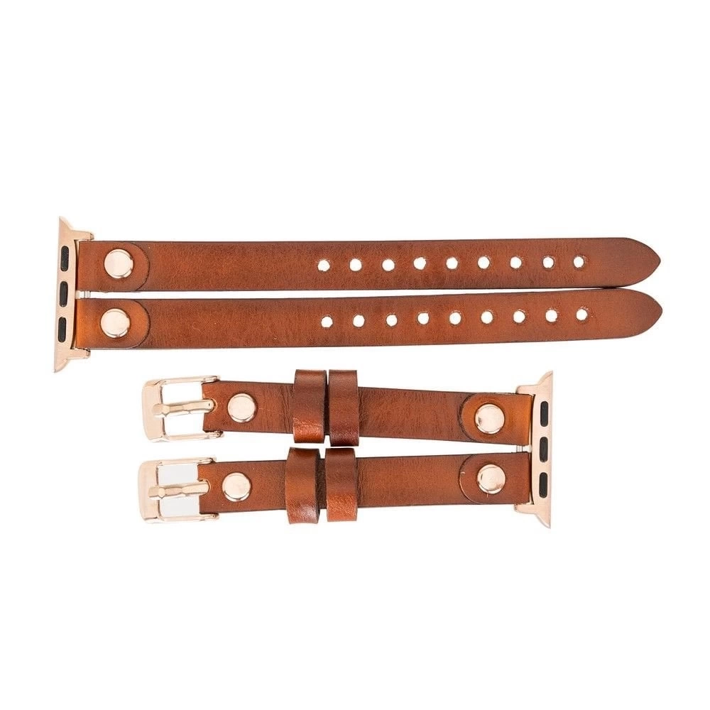 BUĞZ Apple Watch Uyumlu Deri Kordon Ely Double Tour RST2EF