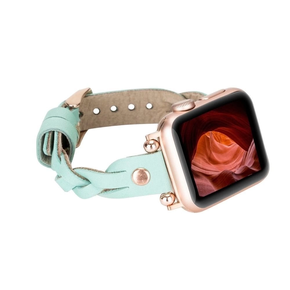 BUĞZ Apple Watch Uyumlu Deri Kordon Wanda 38-40-41mm RT BRN7