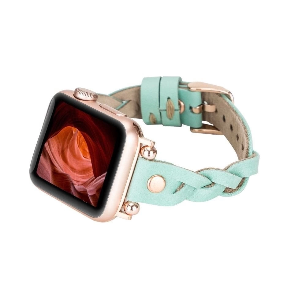 BUĞZ Apple Watch Uyumlu Deri Kordon Wanda 38-40-41mm RT BRN7