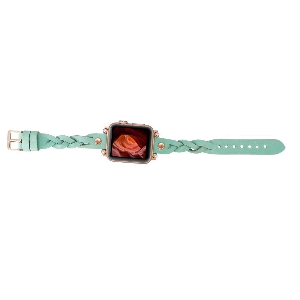 BUĞZ Apple Watch Uyumlu Deri Kordon Wanda 38-40-41mm RT BRN7