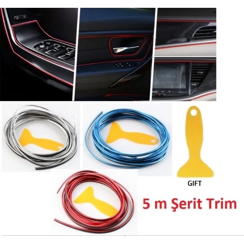 BUĞZ Araba Dekorasyon 5 Metre Şerit Trim