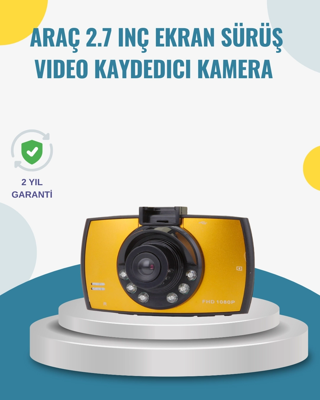 BUĞZ Araç İçi HD DVR Kamera G Sensor ve Hareket Algılama Özellikli