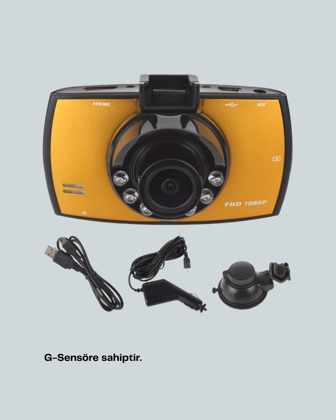 BUĞZ Araç İçi HD DVR Kamera G Sensor ve Hareket Algılama Özellikli