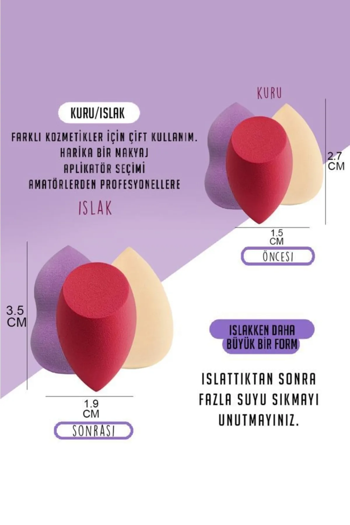 BUĞZ ARMUT SÜNGER SETİ 4 ADET