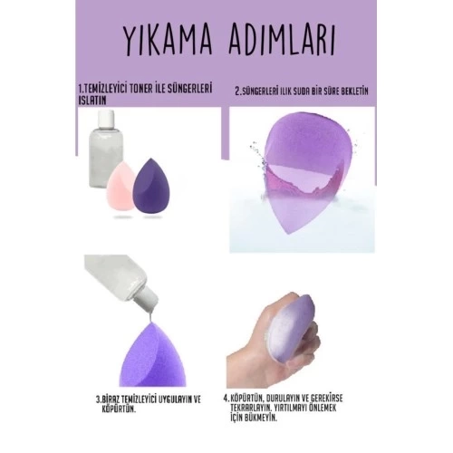 BUĞZ Armut Sünger Seti 4 Adet
