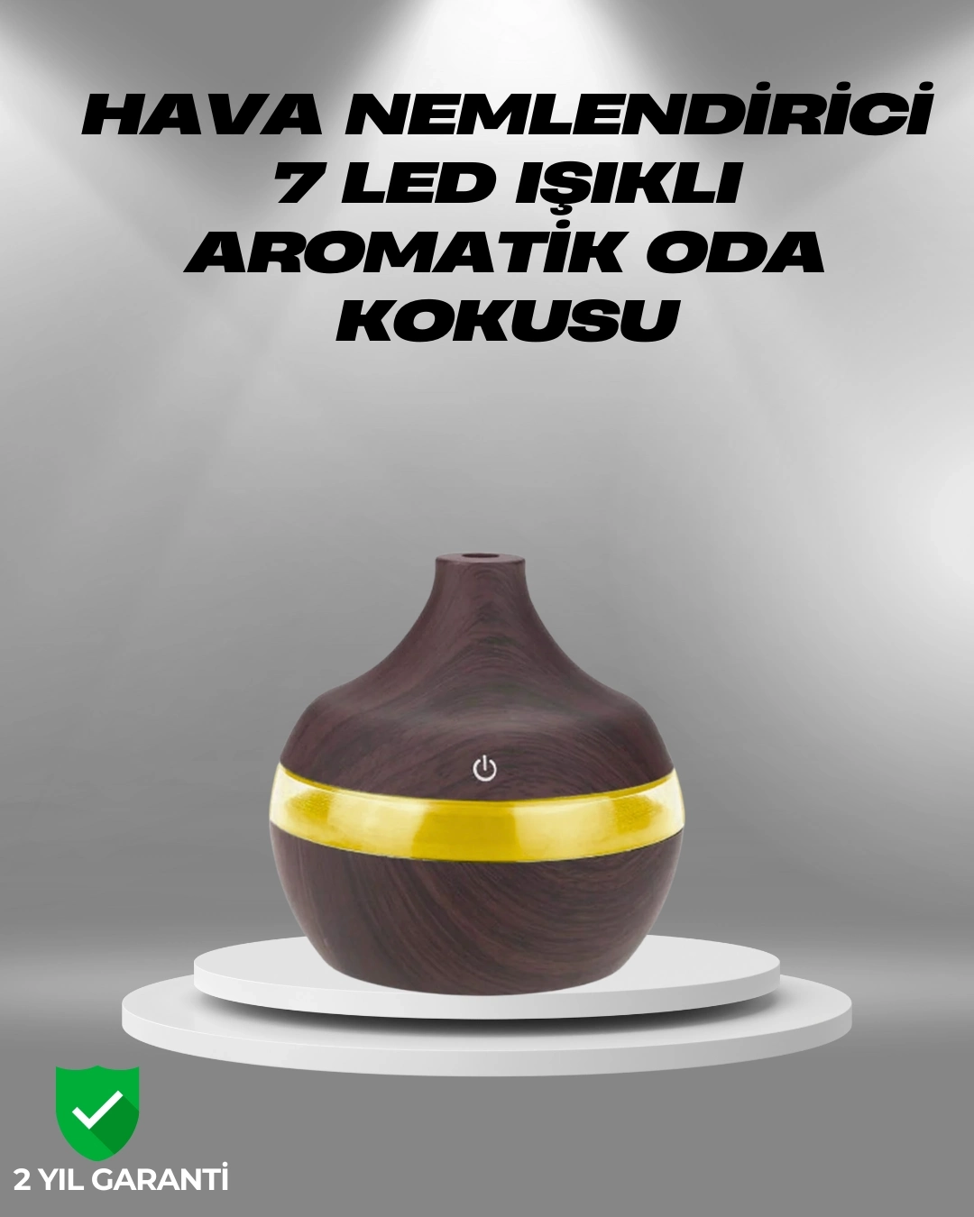 BUĞZ Aromaterapi Uyumlu 300 ml LED Işıklı Oda Kokusu Difüzörü