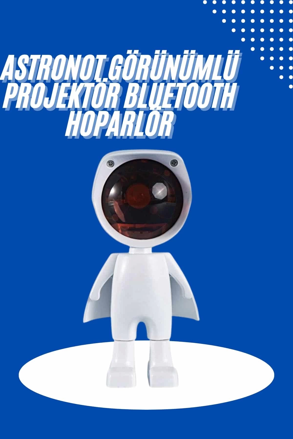 BUĞZ Astronot Işık Projektörü Gökkuşağı Projeksiyon Gece Lambası Hediyelik