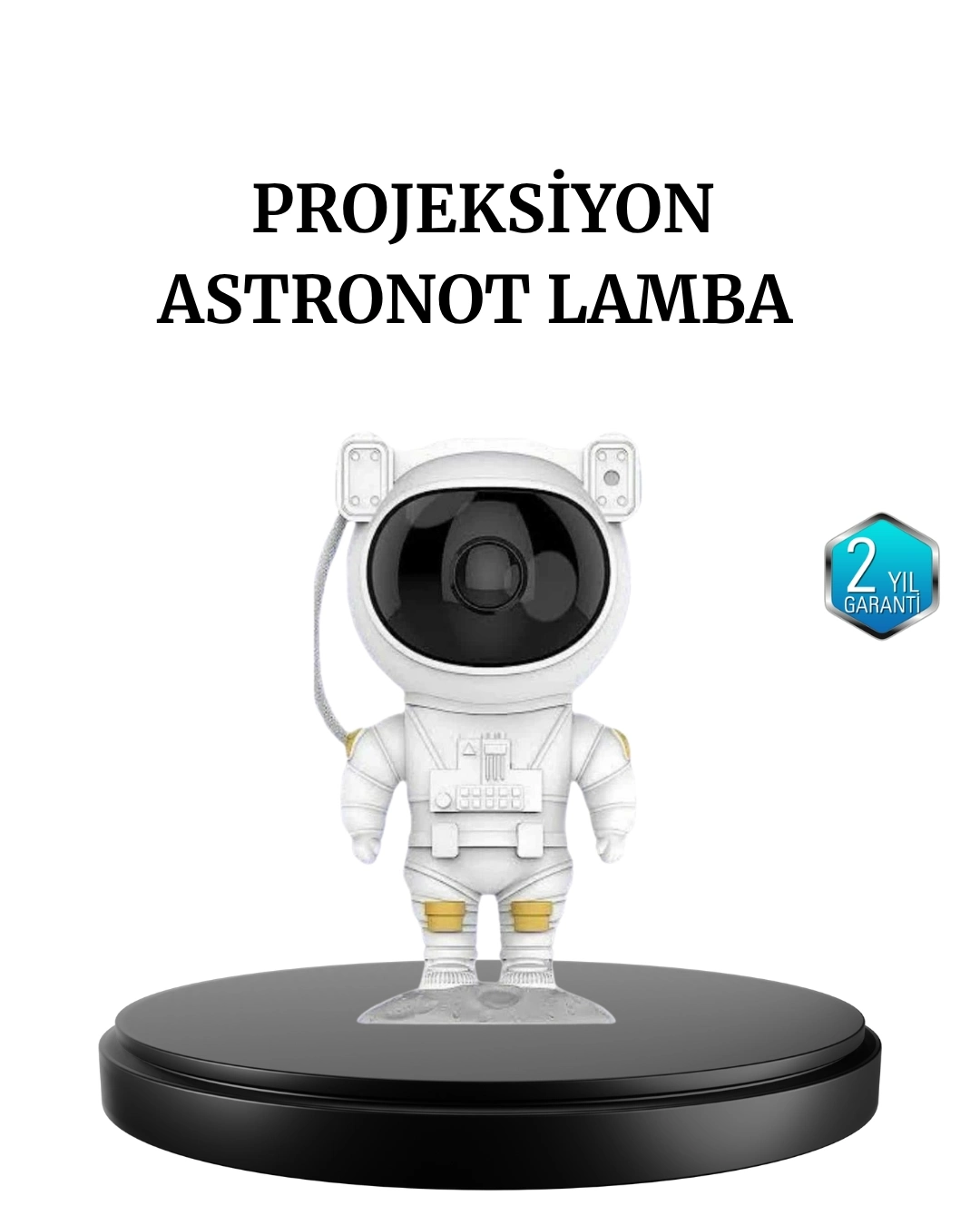 BUĞZ Astronot Projeksiyon Lambası Bluetooth Müzikli ve Uzaktan Kumandalı
